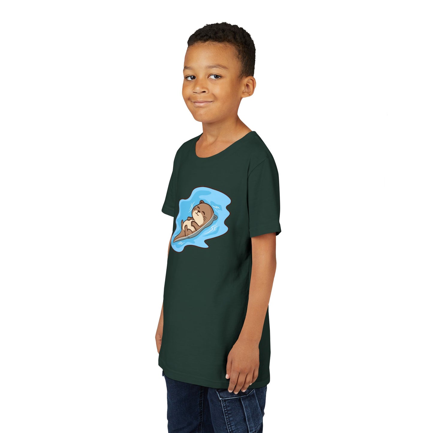 Otter Kawaii Style Youth Tee Shirt by Zoo Guide™