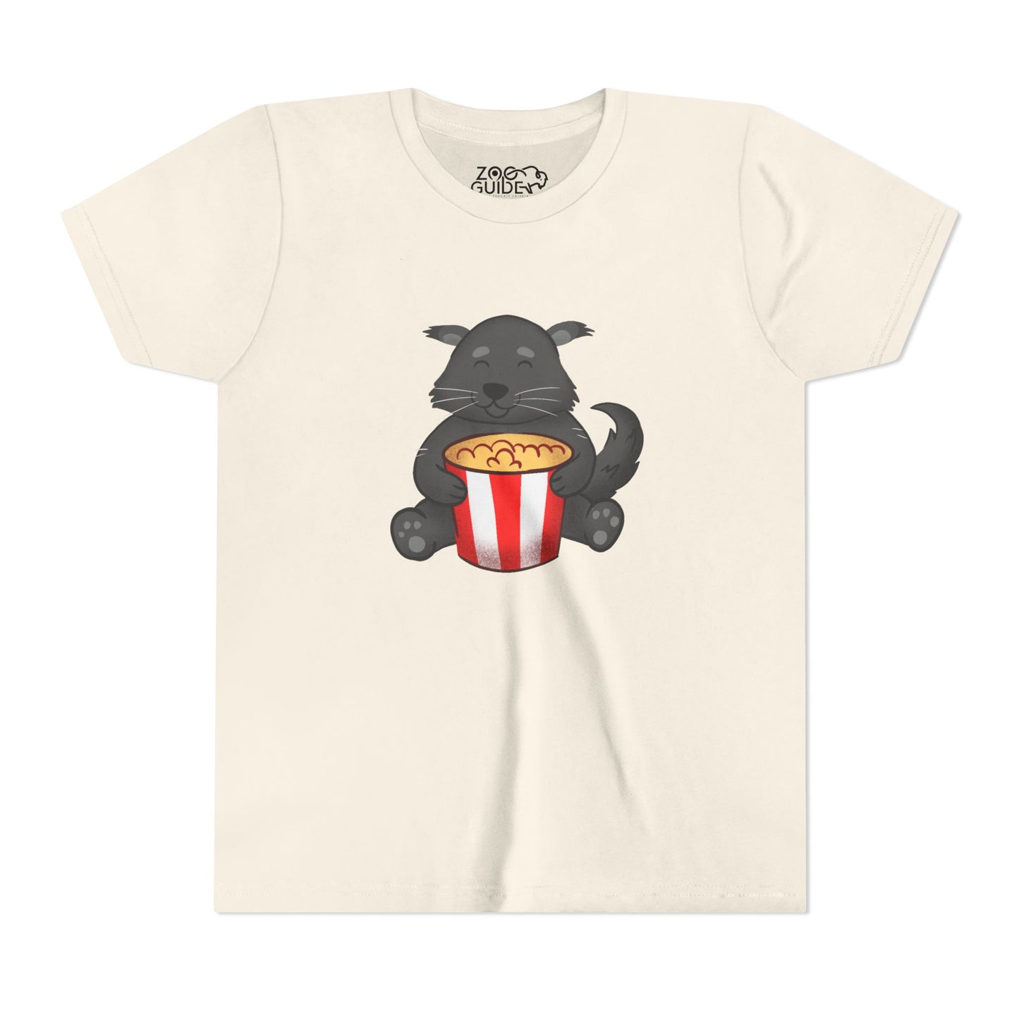 Binturong Eating Popcorn Youth Tee Shirt by Zoo Guide™