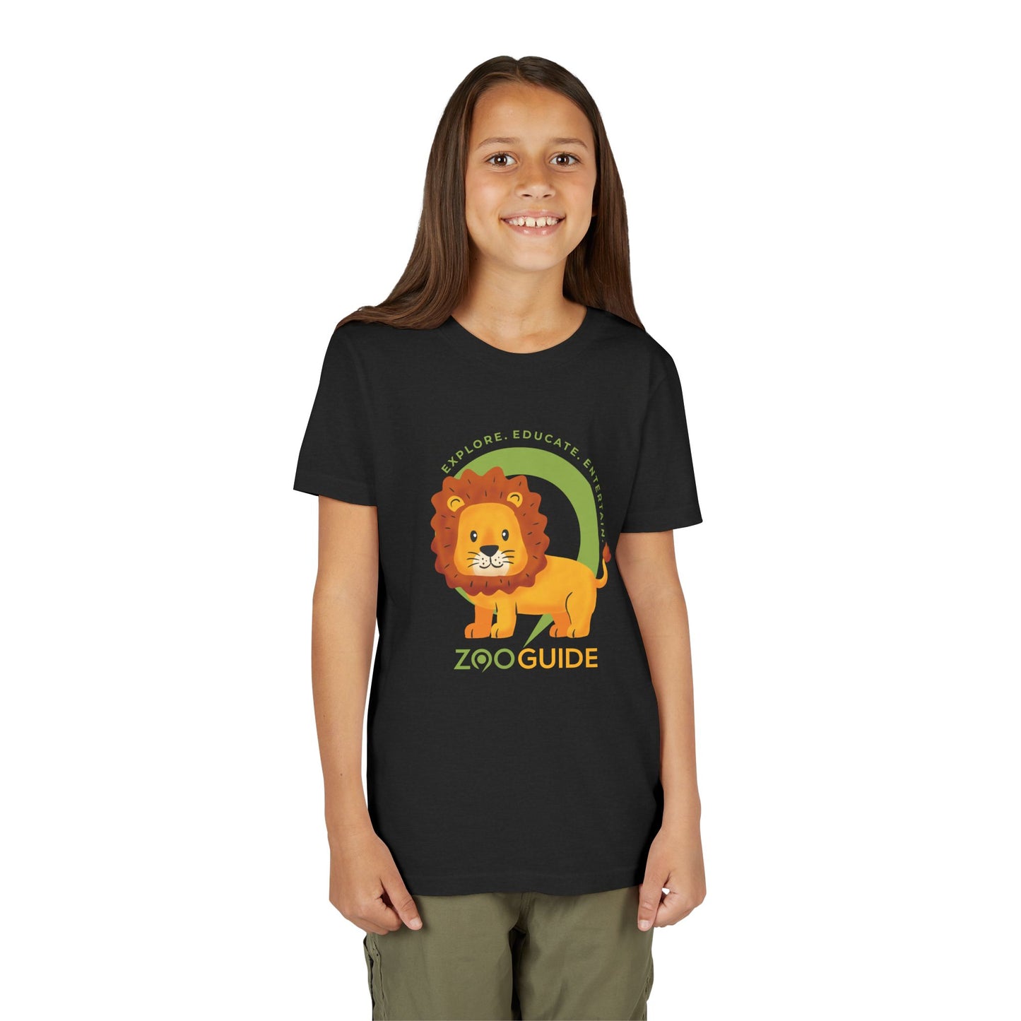 African Lion in Zoo Guide™ Waypoint Icon Youth Tee Shirt by Zoo Guide™