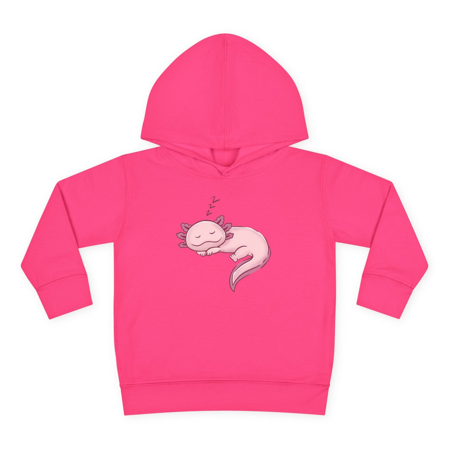 Axolotl Sleeping Toddler Pullover Fleece Hoodie by Zoo Guide™