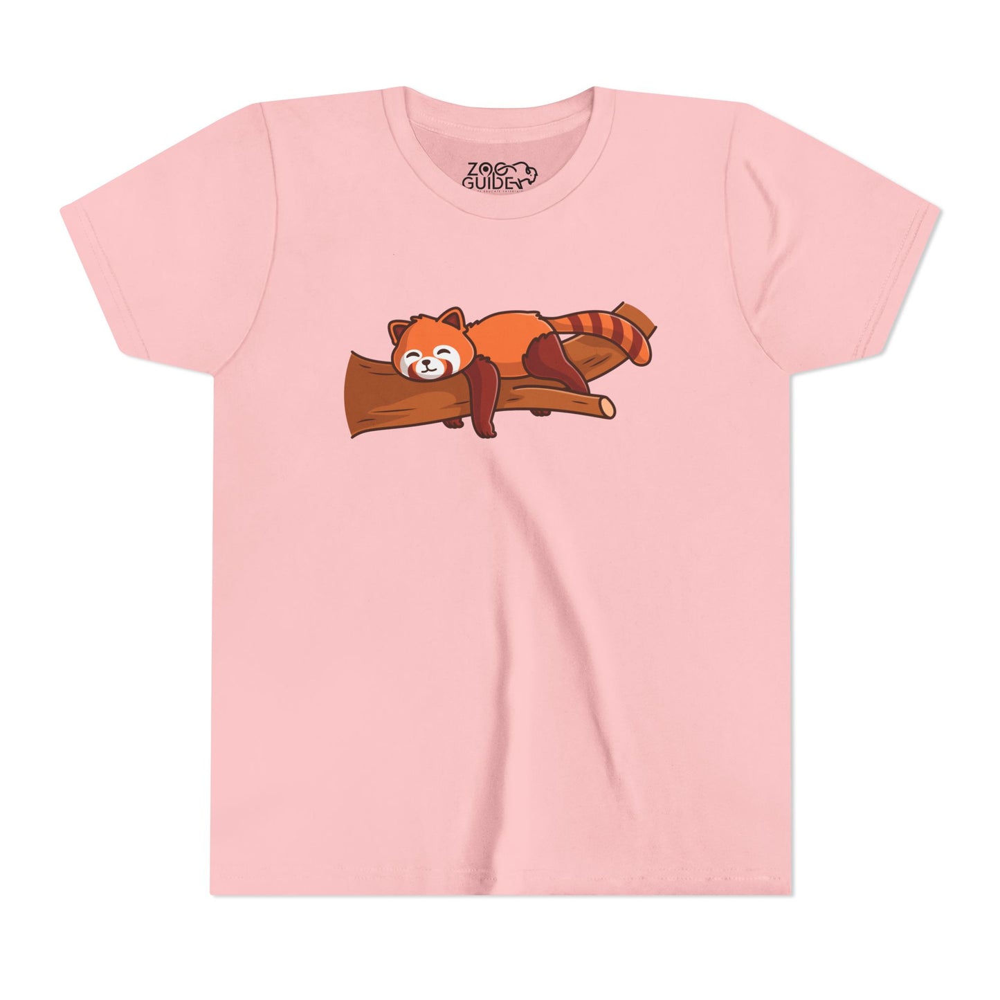 Red Panda Sleeping Kawaii Style Youth Tee Shirt by Zoo Guide™