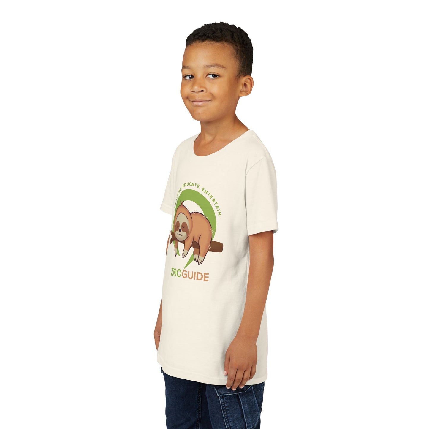 Sleeping Sloth in Zoo Guide™ Waypoint Icon Youth Tee Shirt by Zoo Guide™