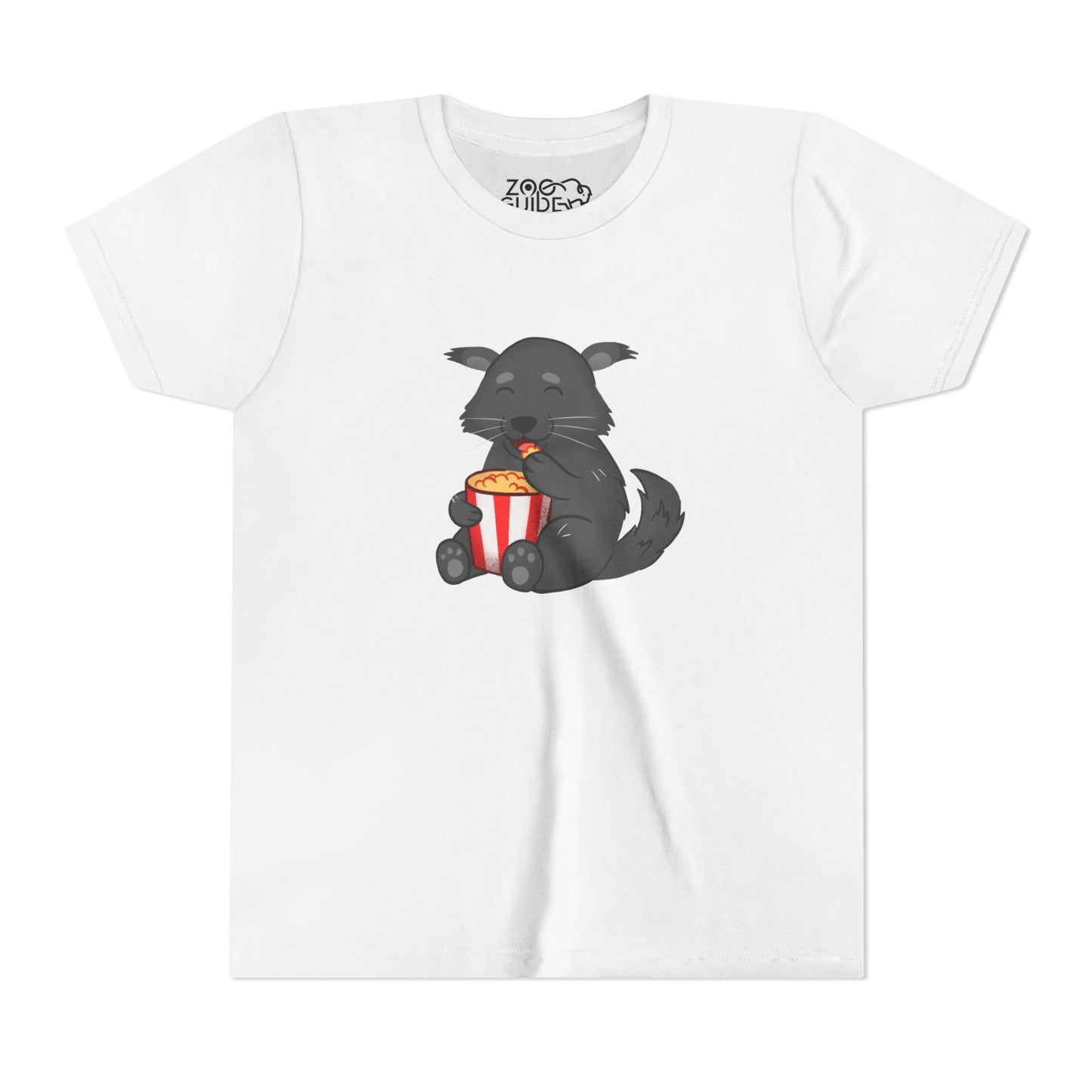 Binturong Eating Popcorn Youth Tee Shirt by Zoo Guide™