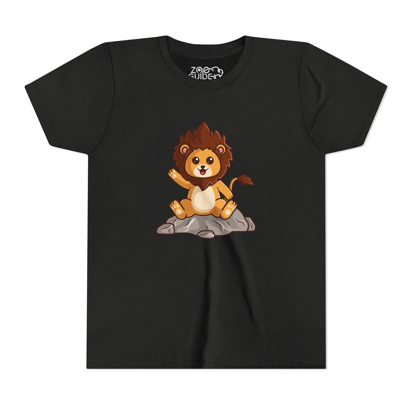 African Lion Kawaii Style Youth Tee Shirt by Zoo Guide™