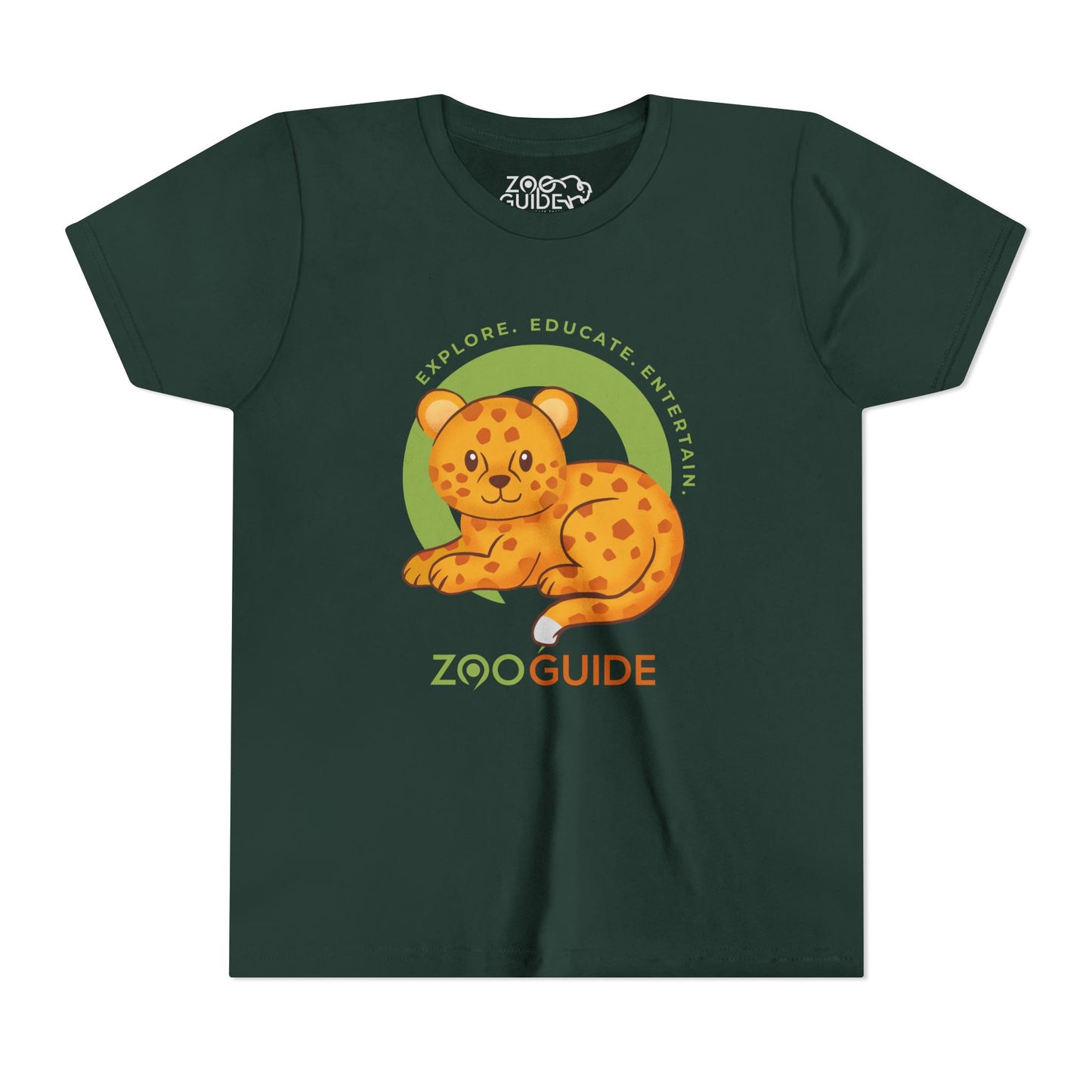 African Leopard in Zoo Guide™ Waypoint Icon Youth Tee Shirt by Zoo Guide™