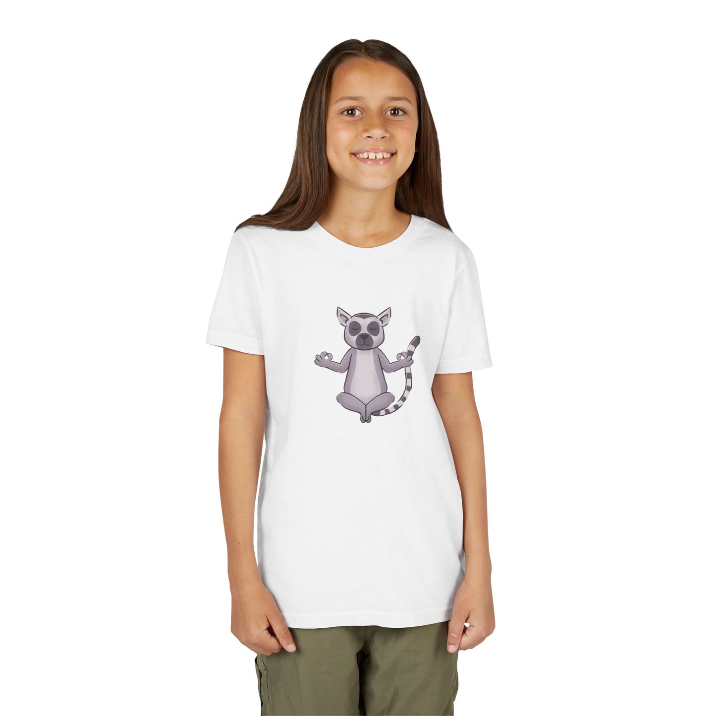 Ring-tailed Lemur Meditating Youth Tee Shirt by Zoo Guide™