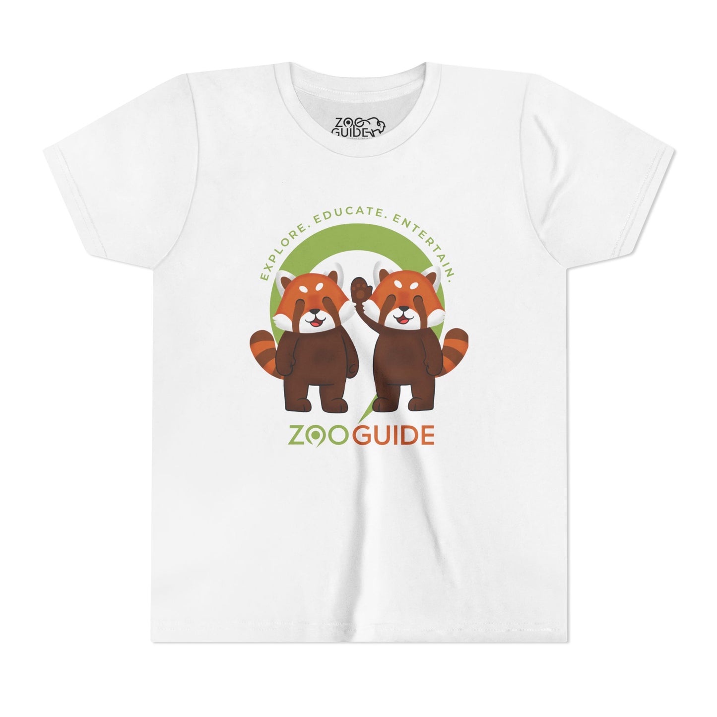 Red Panda Pals in Zoo Guide™ Waypoint Icon Youth Tee Shirt by Zoo Guide™