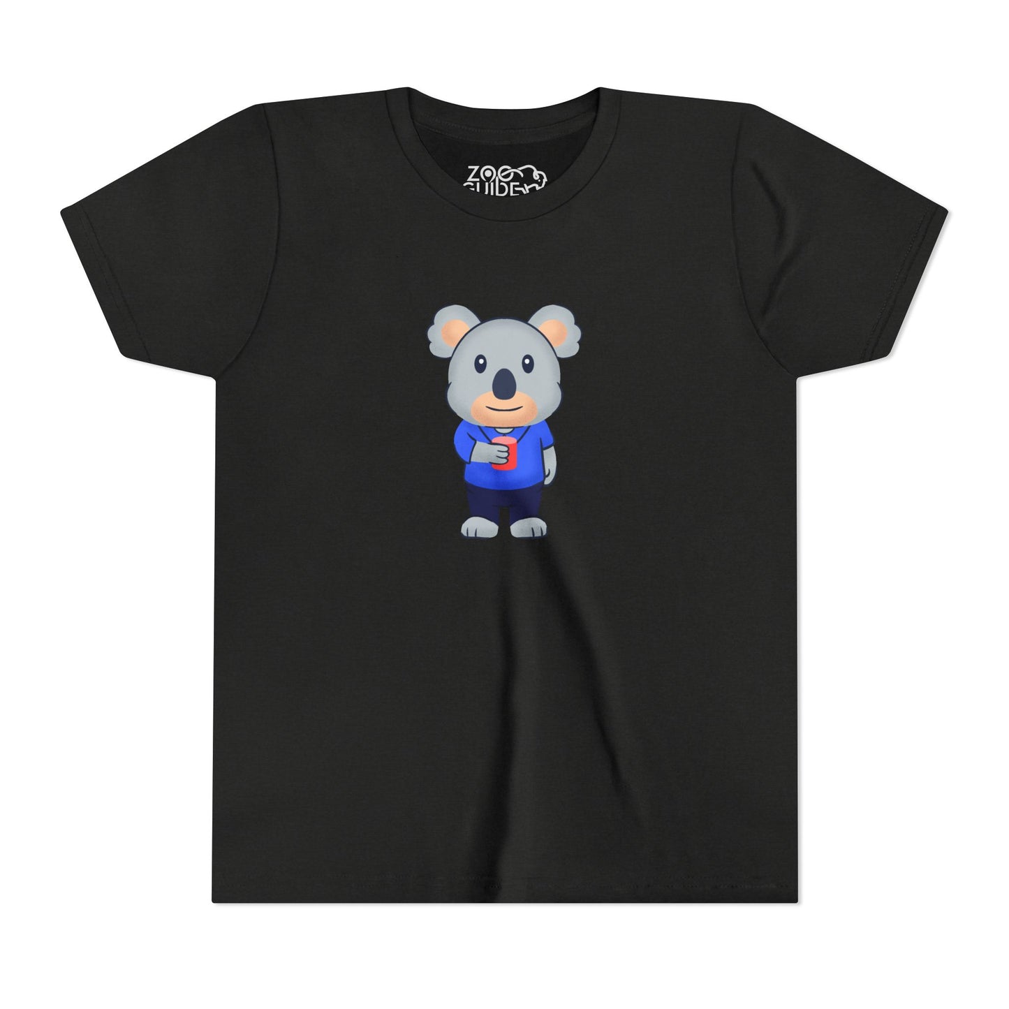 Koala with Cup Youth Tee Shirt by Zoo Guide™