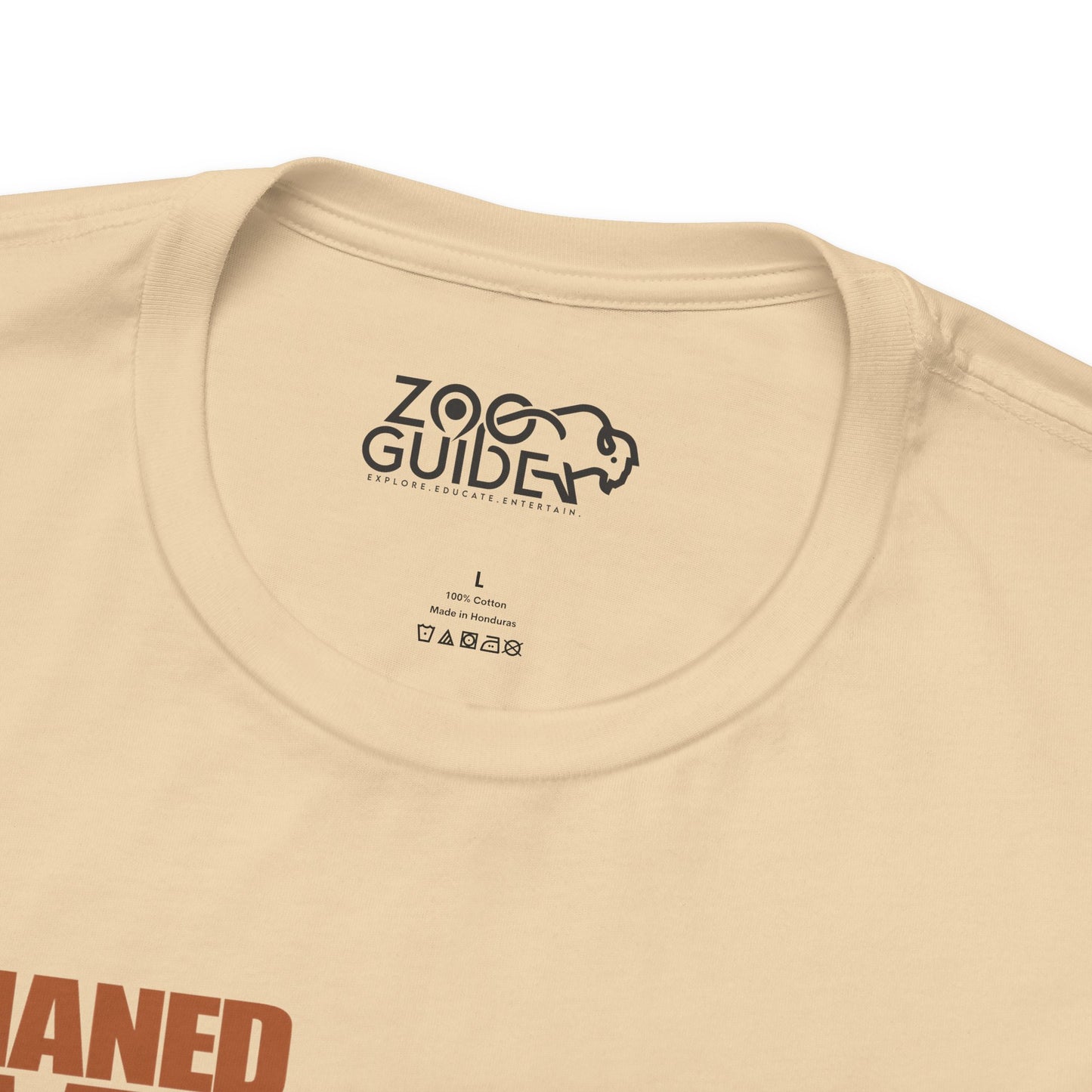 MANED WOLF Color Adult Unisex Tee Shirt by Zoo Guide™