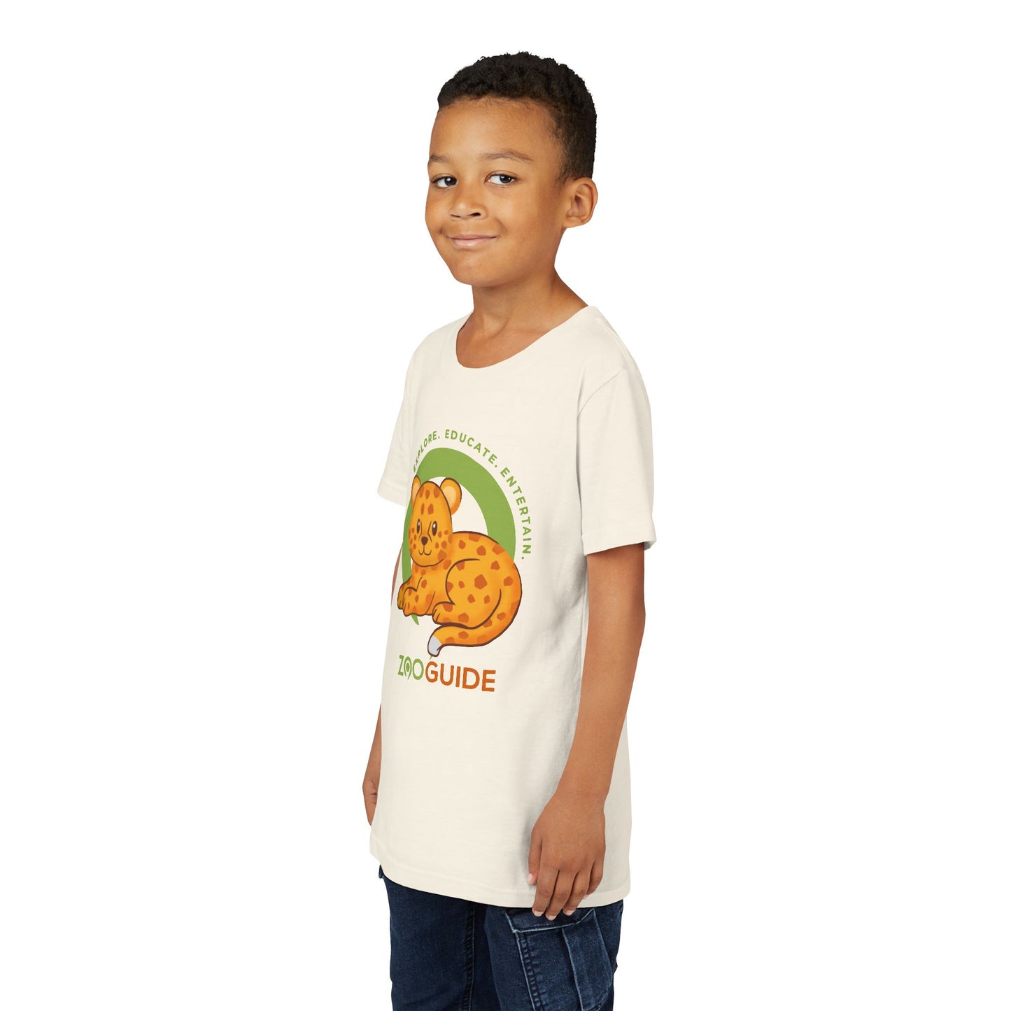 African Leopard in Zoo Guide™ Waypoint Icon Youth Tee Shirt by Zoo Guide™
