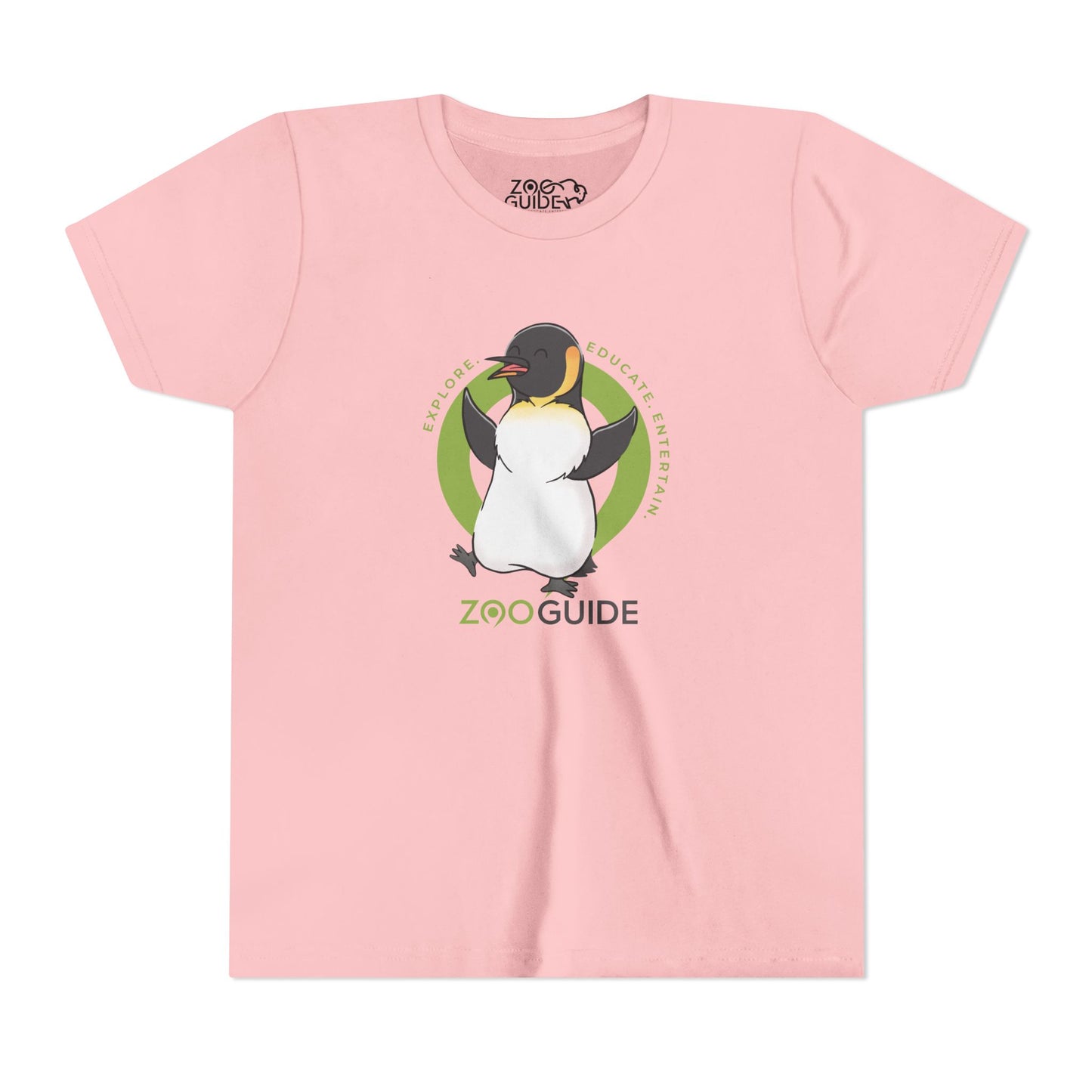 Happy King Penguin in Zoo Guide™ Waypoint Icon Youth Tee Shirt by Zoo Guide™