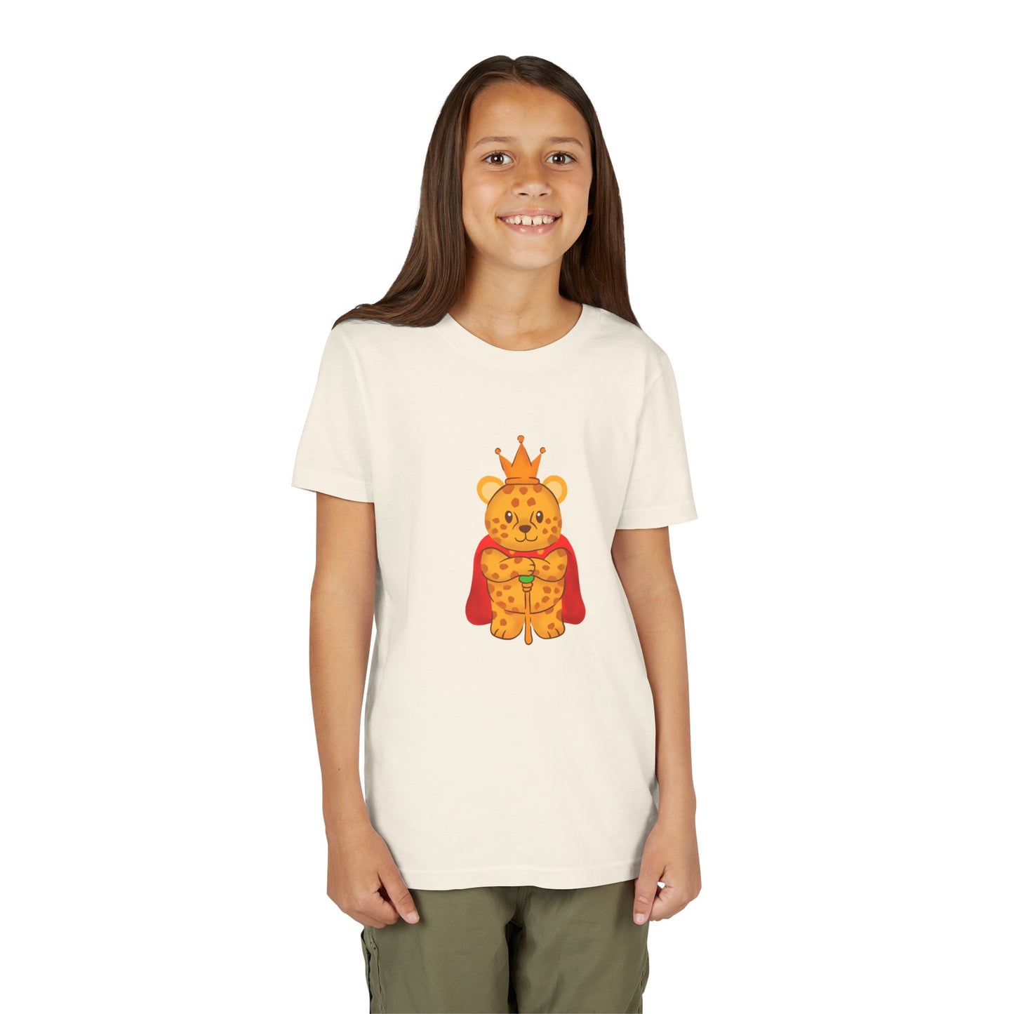 The Regal African Leopard Youth Tee Shirt by Zoo Guide™