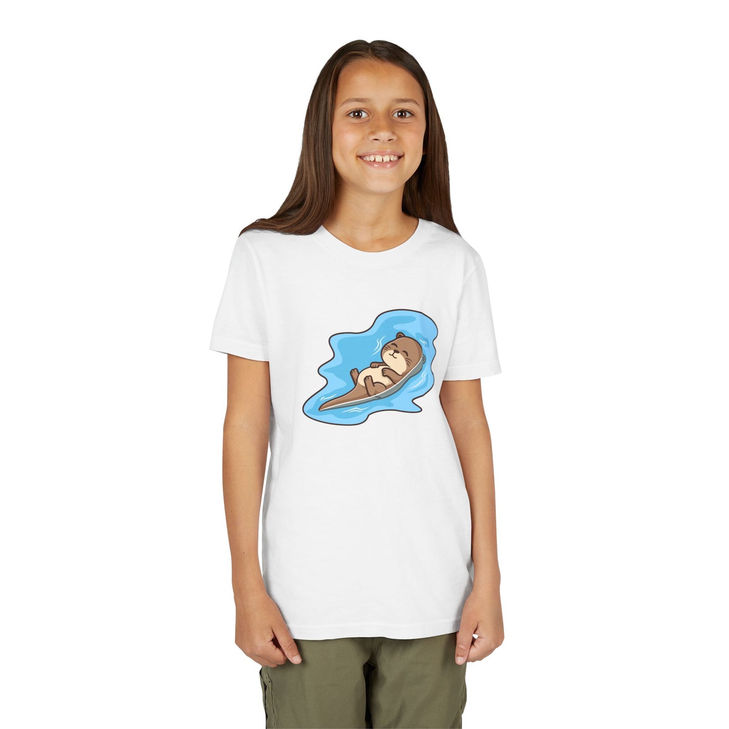 Otter Kawaii Style Youth Tee Shirt by Zoo Guide™