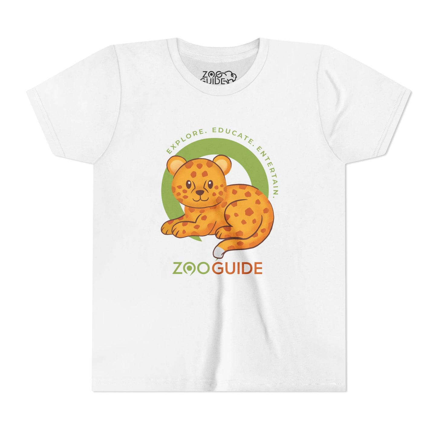 African Leopard in Zoo Guide™ Waypoint Icon Youth Tee Shirt by Zoo Guide™