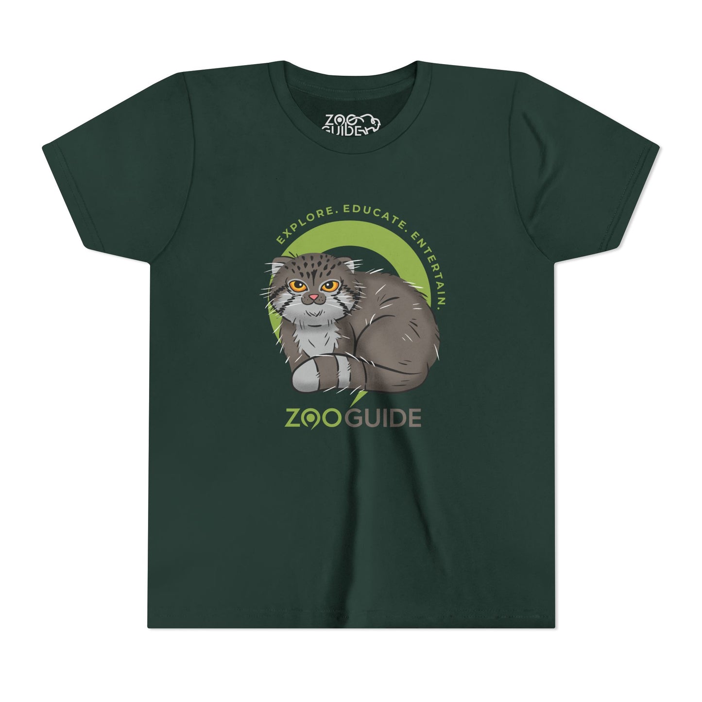 Pallas's Cat in Zoo Guide™ Waypoint Icon Youth Tee Shirt by Zoo Guide™
