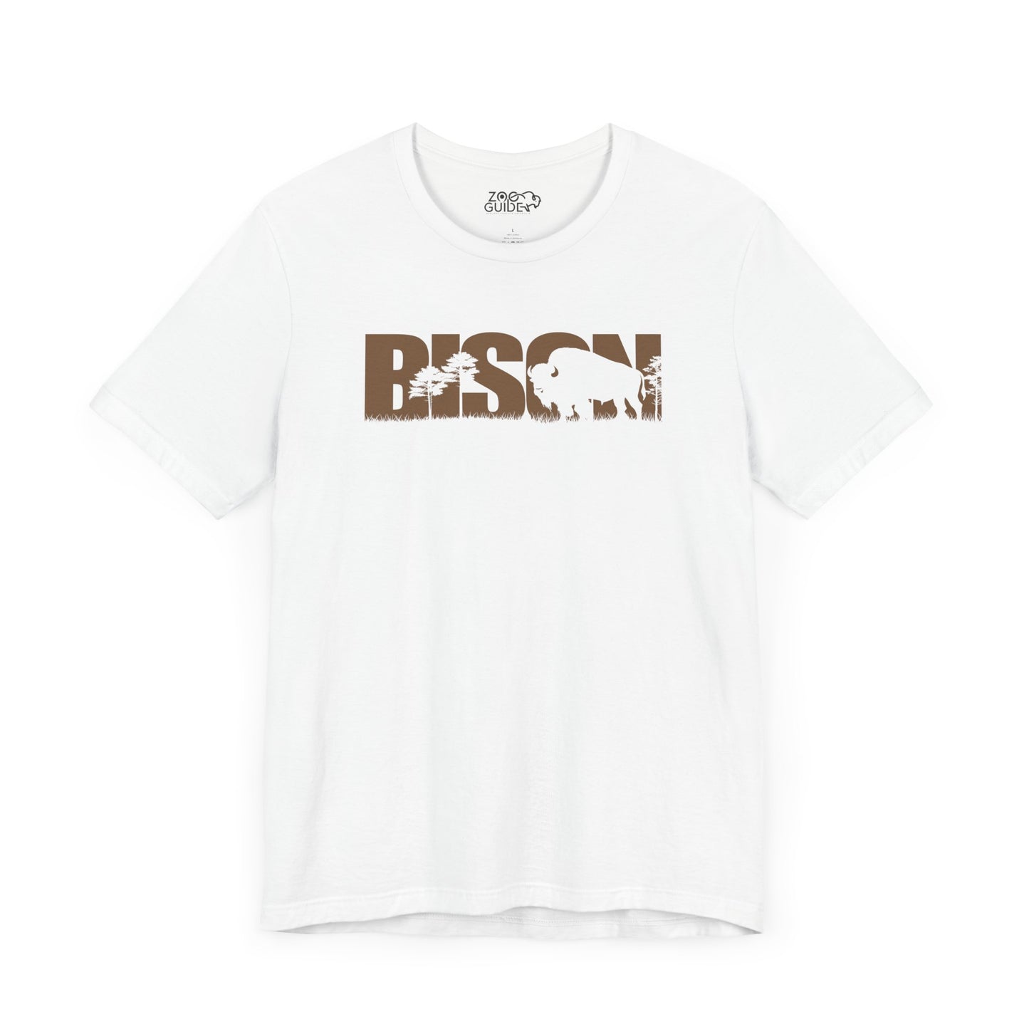 BISON Color Adult Unisex Tee Shirt by Zoo Guide™