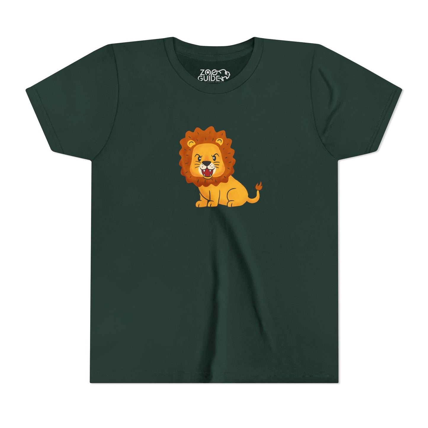 Lion Roaring Youth Tee Shirt by Zoo Guide™