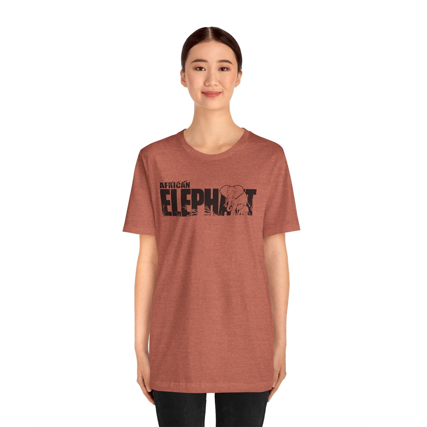 AFRICAN ELEPHANT Adult Unisex Tee Shirt by Zoo Guide™