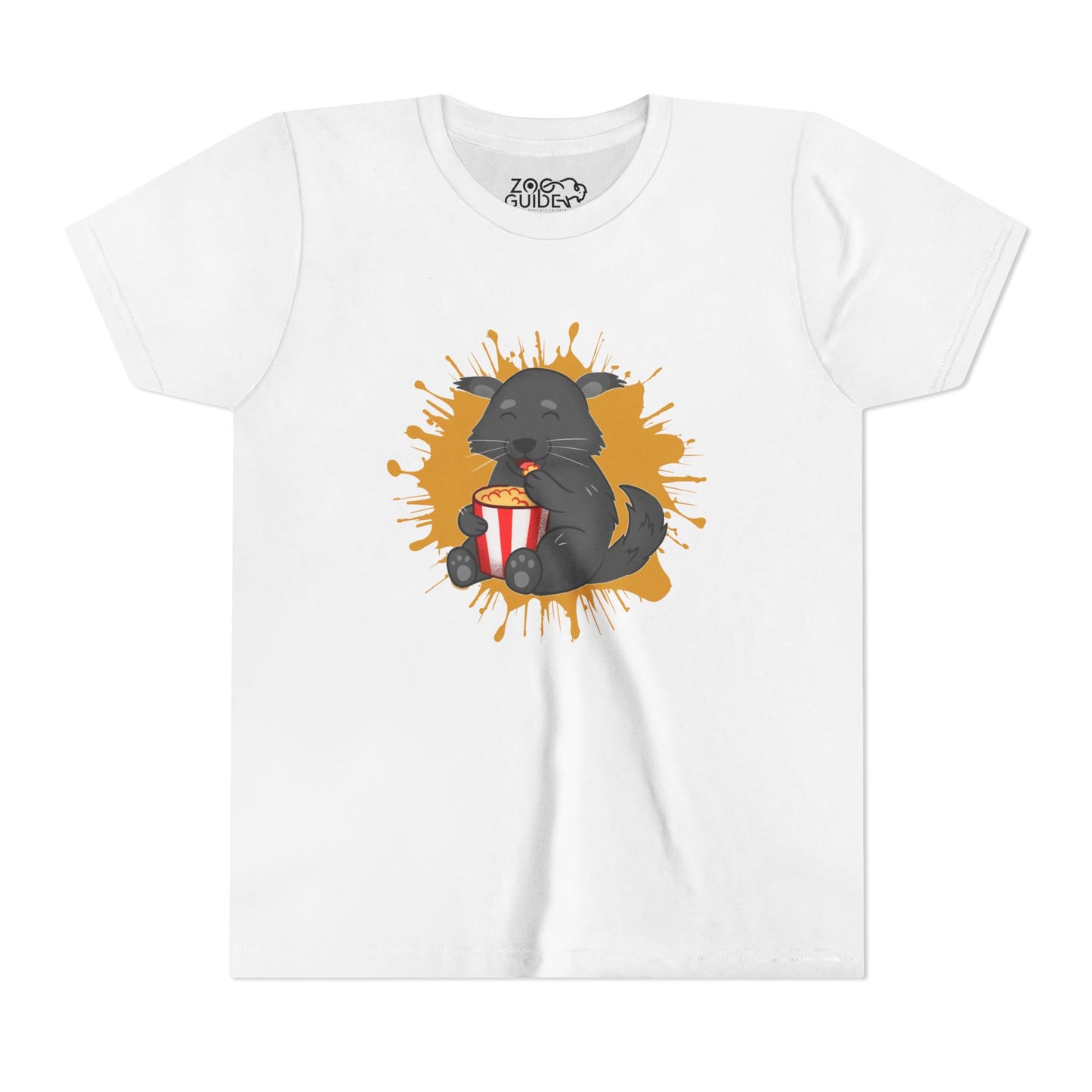 Binturong Popcorn Color Splash Youth Tee Shirt by Zoo Guide™
