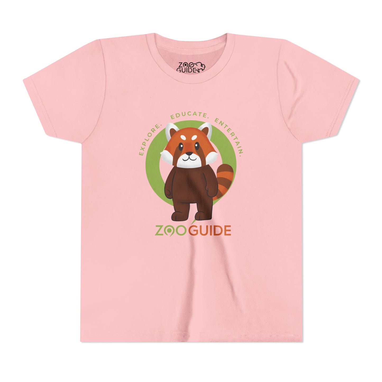 Red Panda Standing in Zoo Guide™ Waypoint Icon Youth Tee Shirt by Zoo Guide™