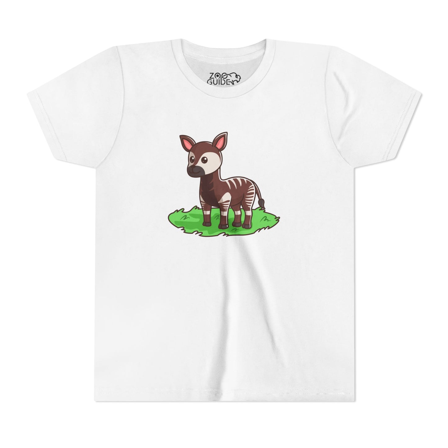 Okapi Kawaii Style Youth Tee Shirt by Zoo Guide™
