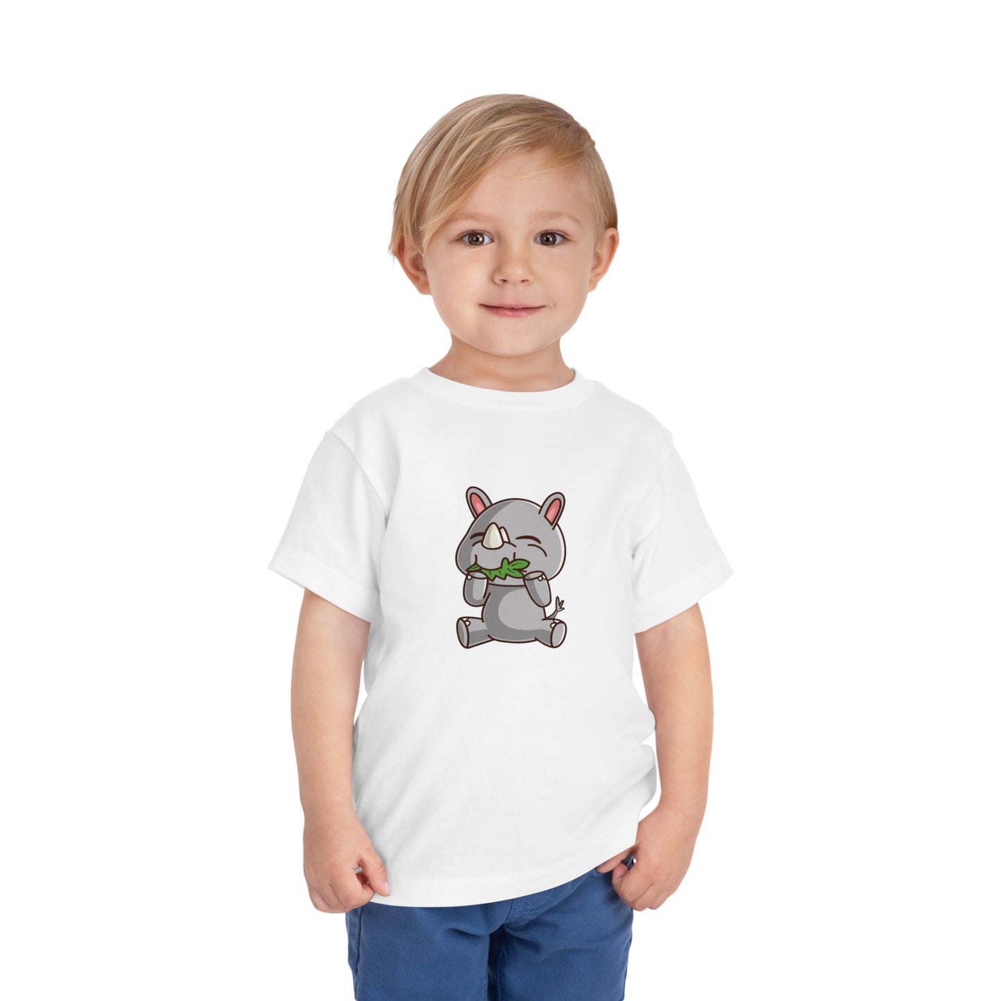 Rhino Snakin' Kawaii Style Toddler Tee Shirt by Zoo Guide™