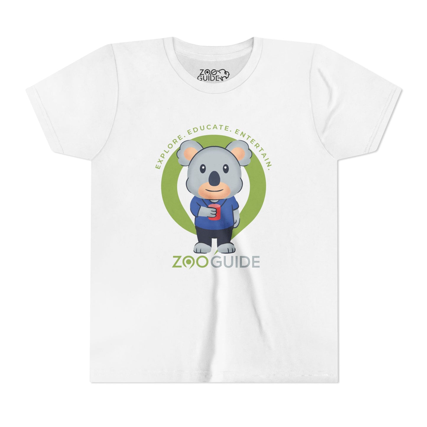 Koala with Cup in Zoo Guide™ Waypoint Icon Youth Tee Shirt by Zoo Guide™