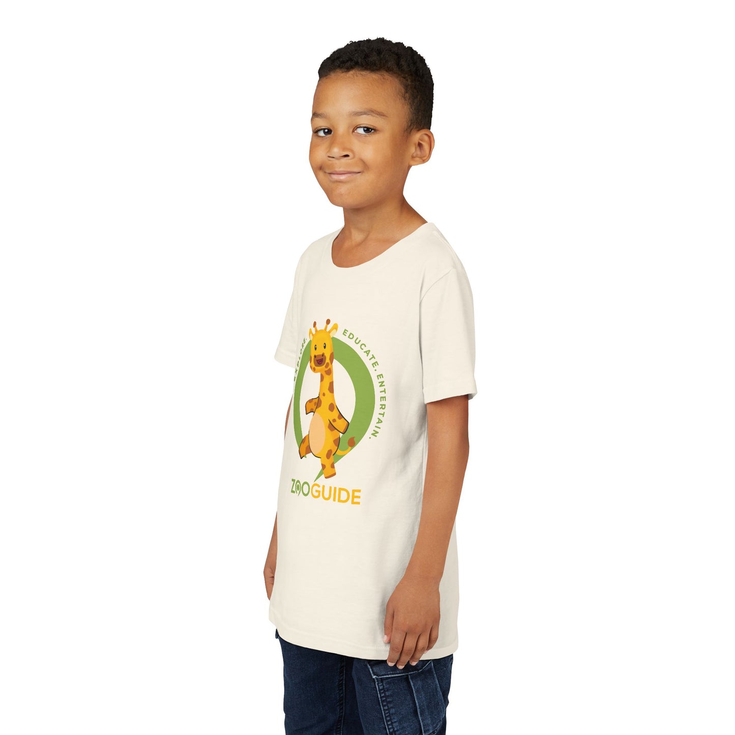 Giraffe Dancing in Zoo Guide™ Waypoint Icon Youth Tee Shirt by Zoo Guide™