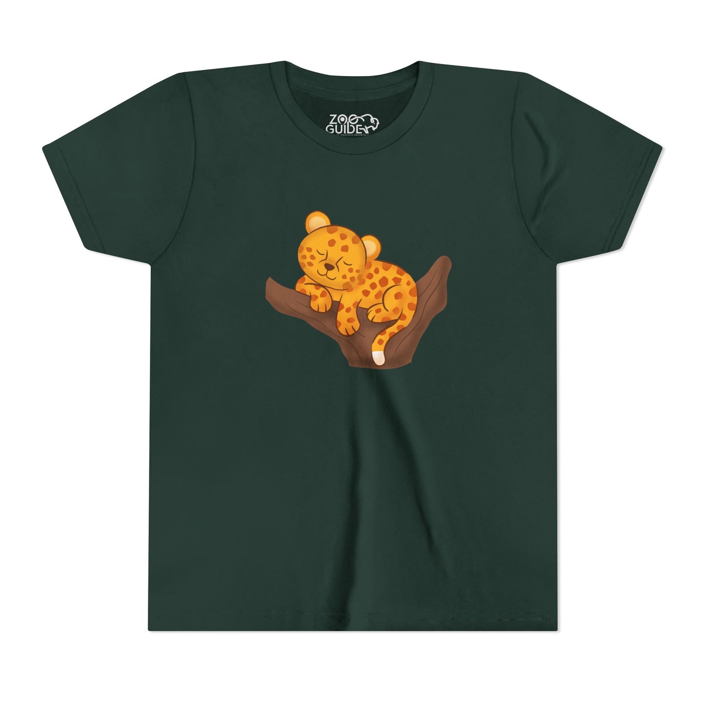 African Leopard in Tree Youth Tee Shirt by Zoo Guide™