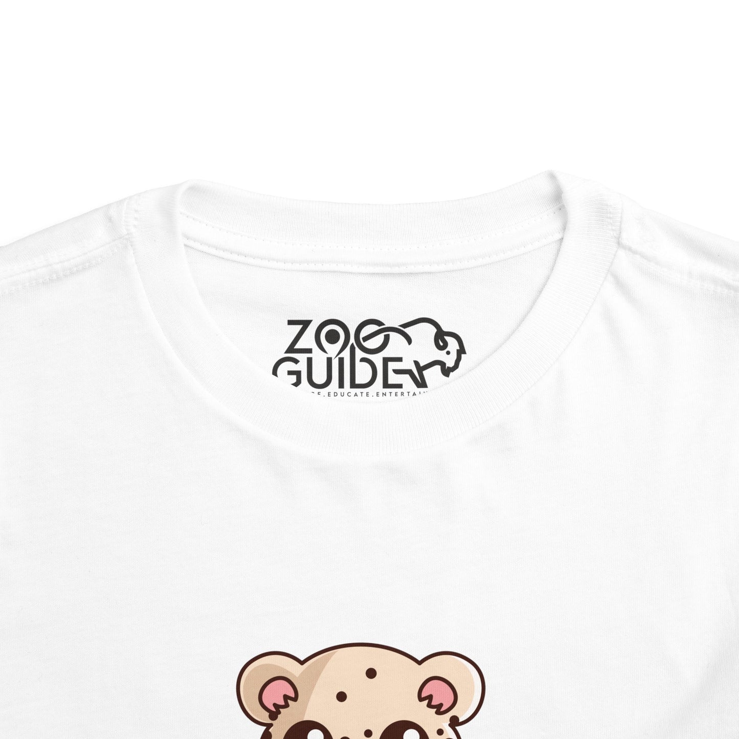 Snow Leopard Kawaii Style Toddler Tee Shirt by Zoo Guide™