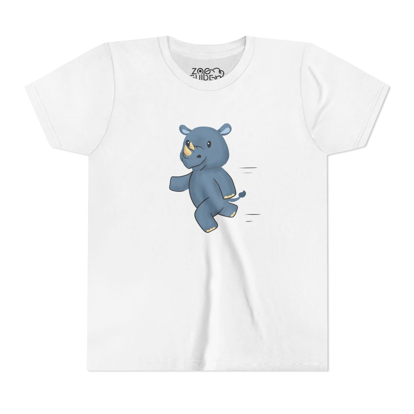 Rhino Running Youth Tee Shirt by Zoo Guide™