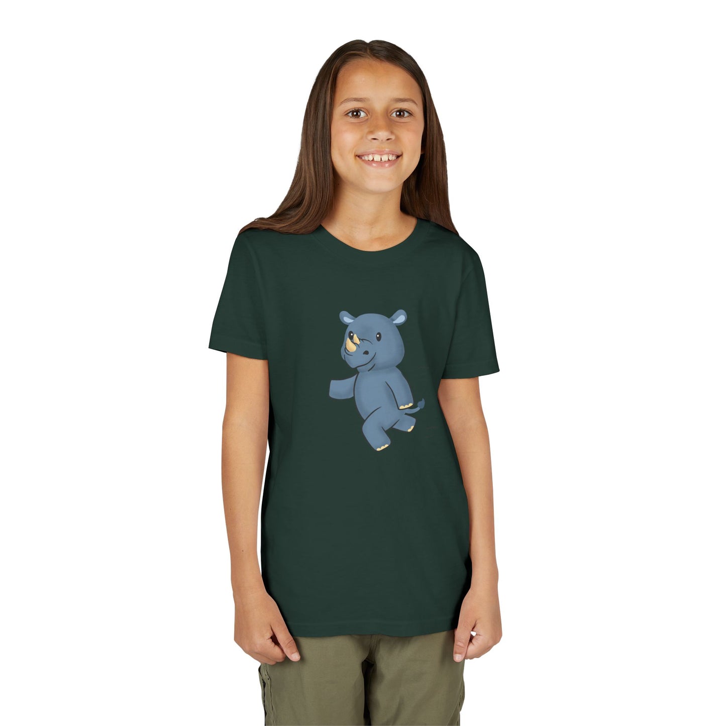 Rhino Running Youth Tee Shirt by Zoo Guide™