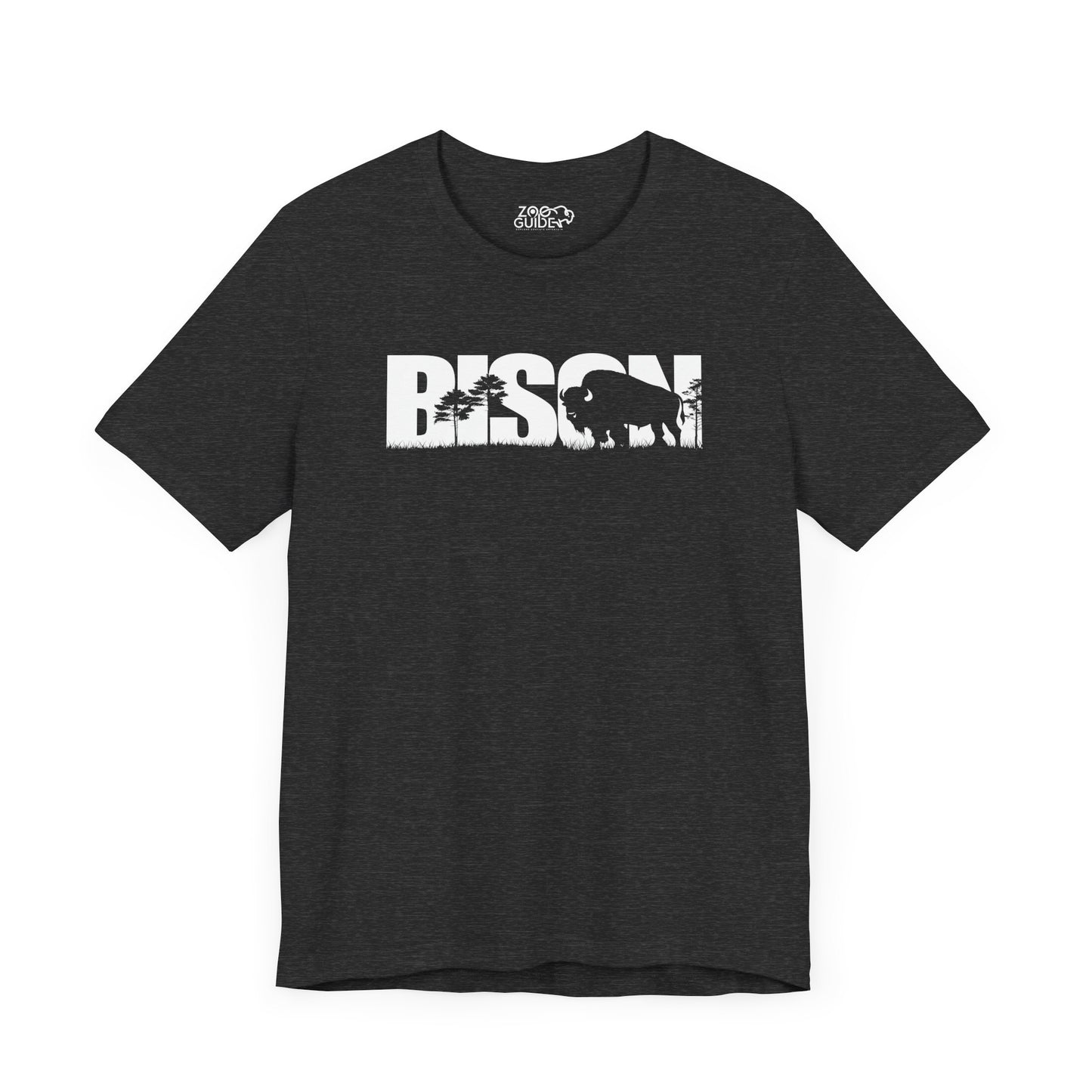 BISON Adult Unisex Tee Shirt by Zoo Guide™