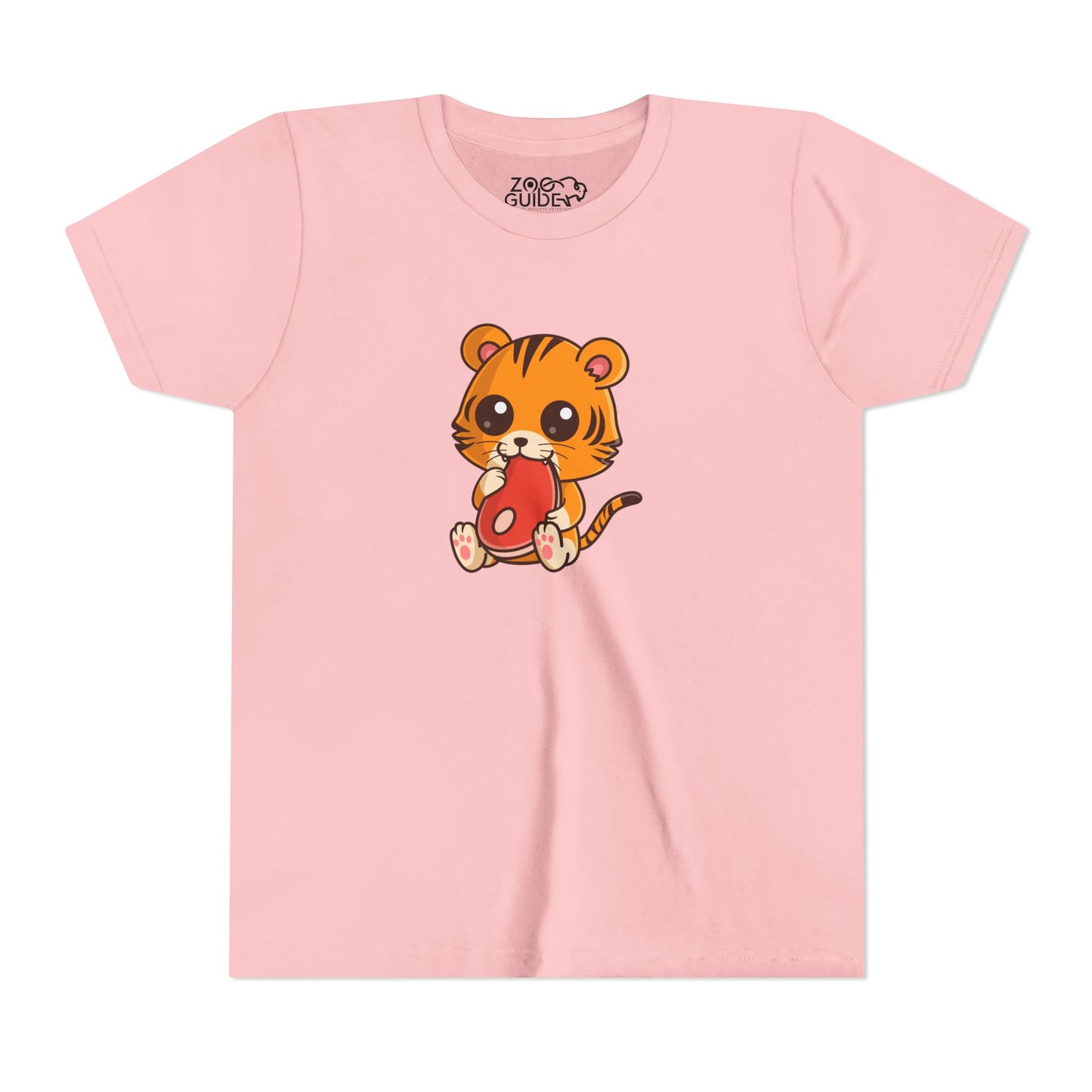 Tiger Snackn' Kawaii Style Youth Tee Shirt by Zoo Guide™