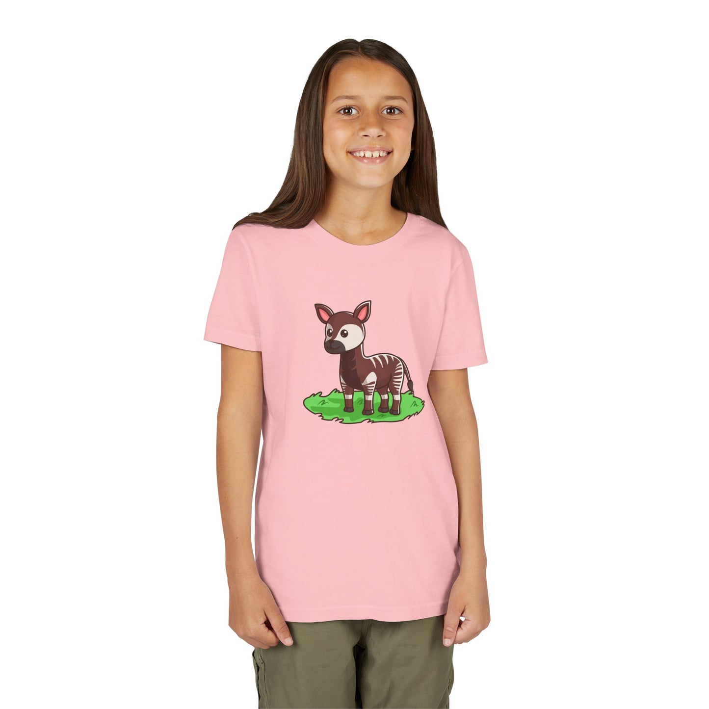 Okapi Kawaii Style Youth Tee Shirt by Zoo Guide™