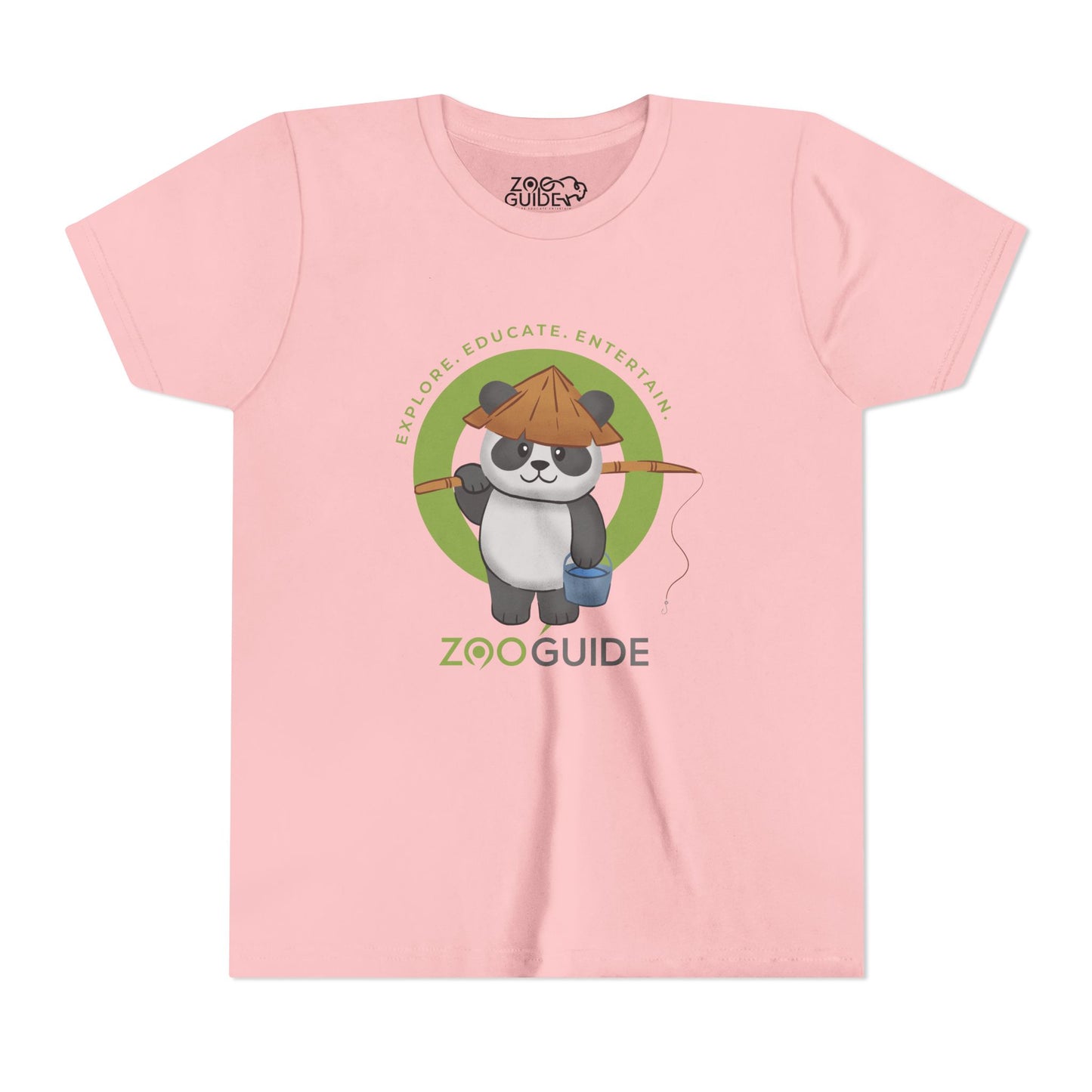 Fishing Giant Panda in Zoo Guide™ Waypoint Icon Youth Tee Shirt by Zoo Guide™