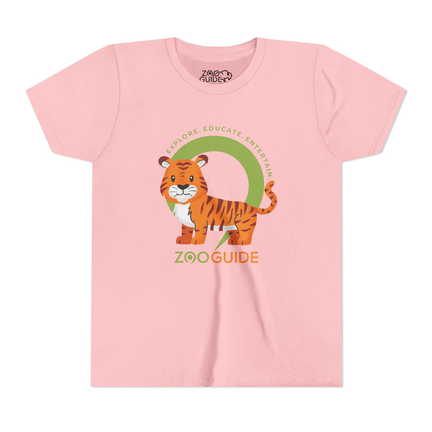Tiger in Zoo Guide™ Waypoint Icon Youth Tee Shirt by Zoo Guide™
