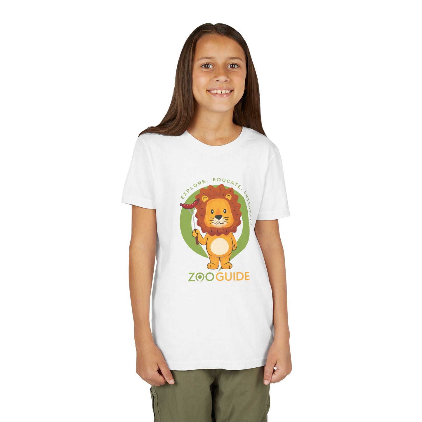 African Lion Grill Master in Zoo Guide™ Waypoint Icon Youth Tee Shirt by Zoo Guide™