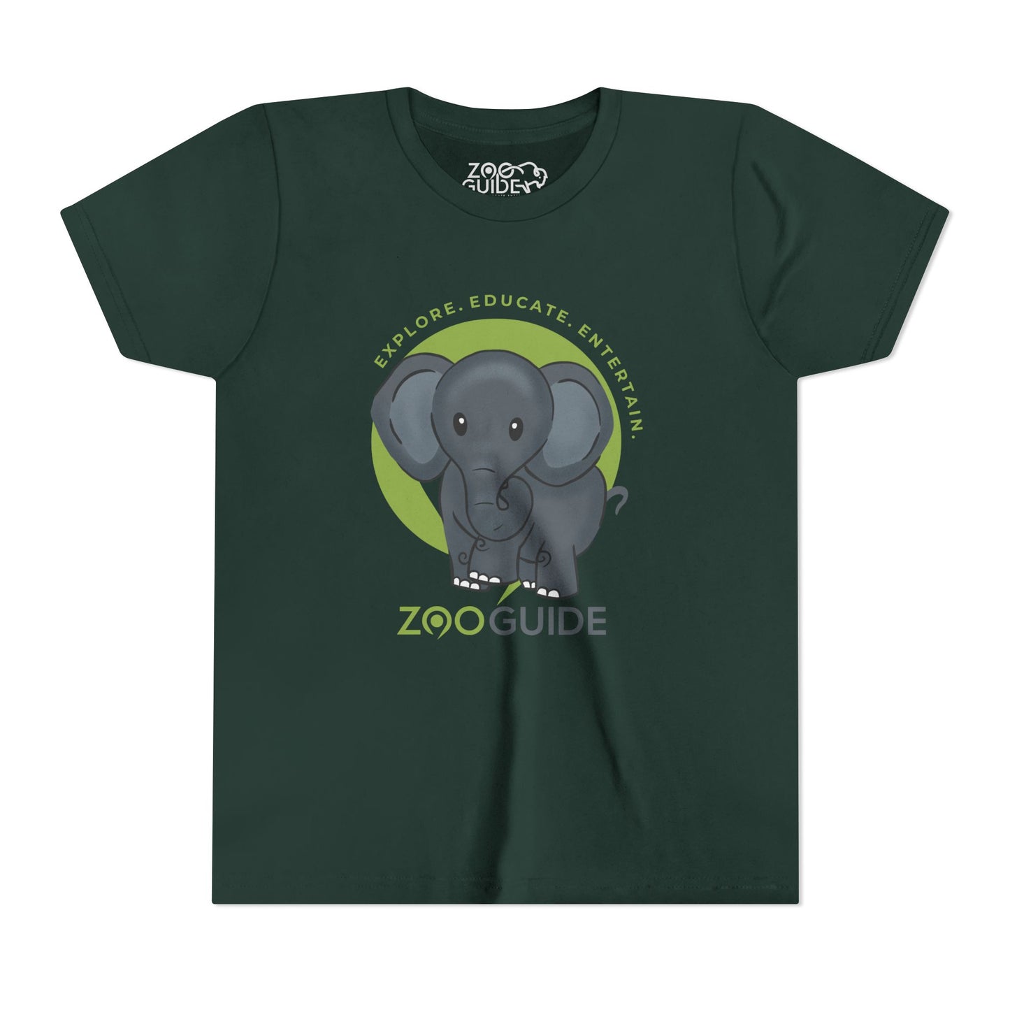 African Elephant in Zoo Guide™ Waypoint Icon Youth Tee Shirt by Zoo Guide™