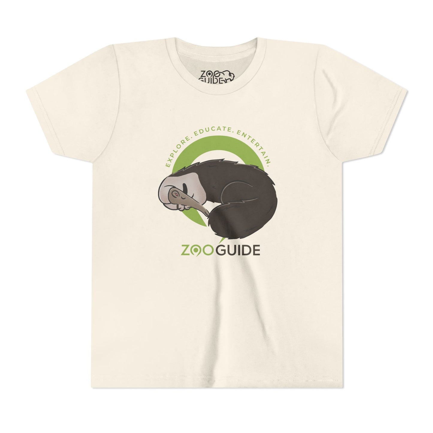 Giant Anteater Sleeping in Zoo Guide™ Waypoint Icon Youth Tee Shirt by Zoo Guide™