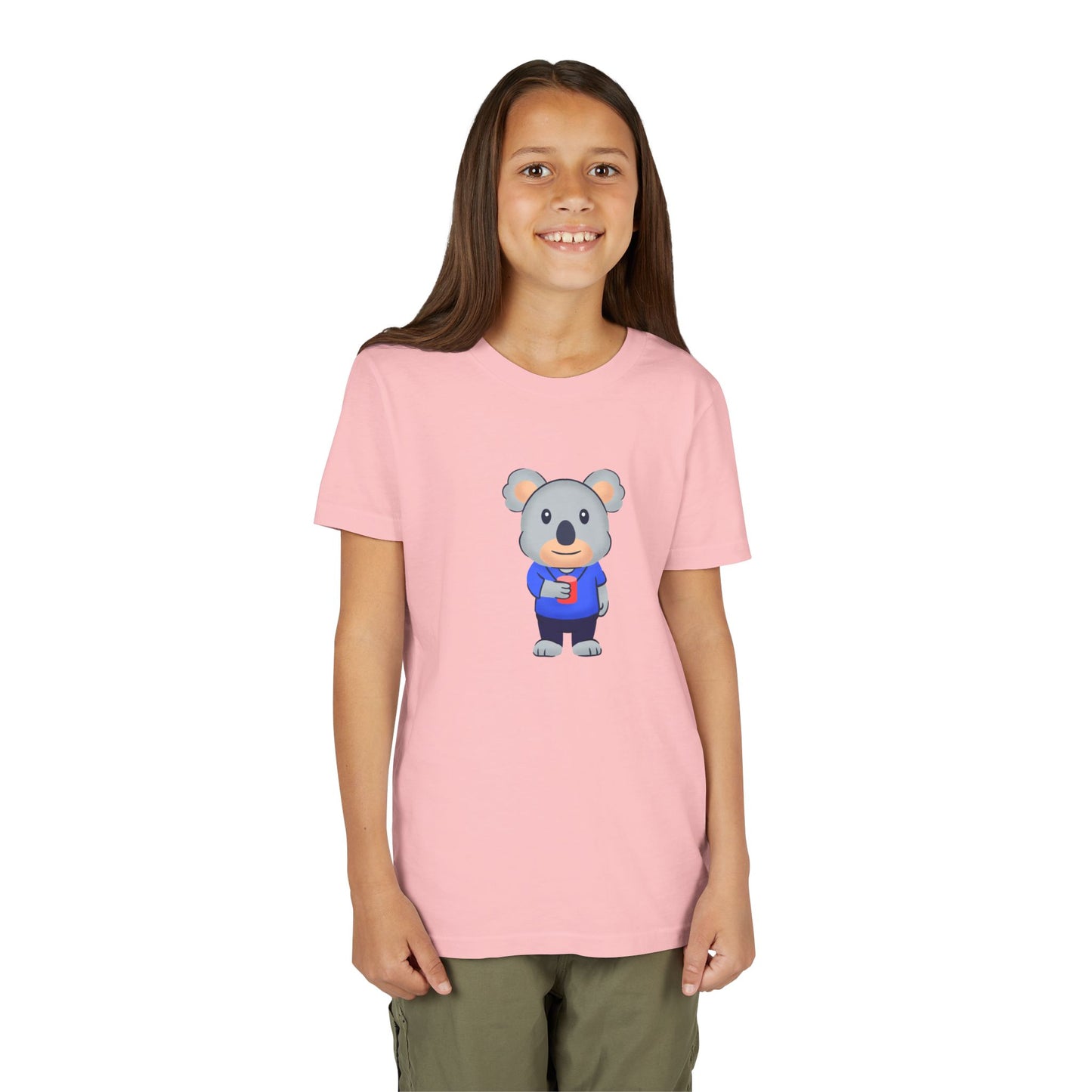 Koala with Cup Youth Tee Shirt by Zoo Guide™
