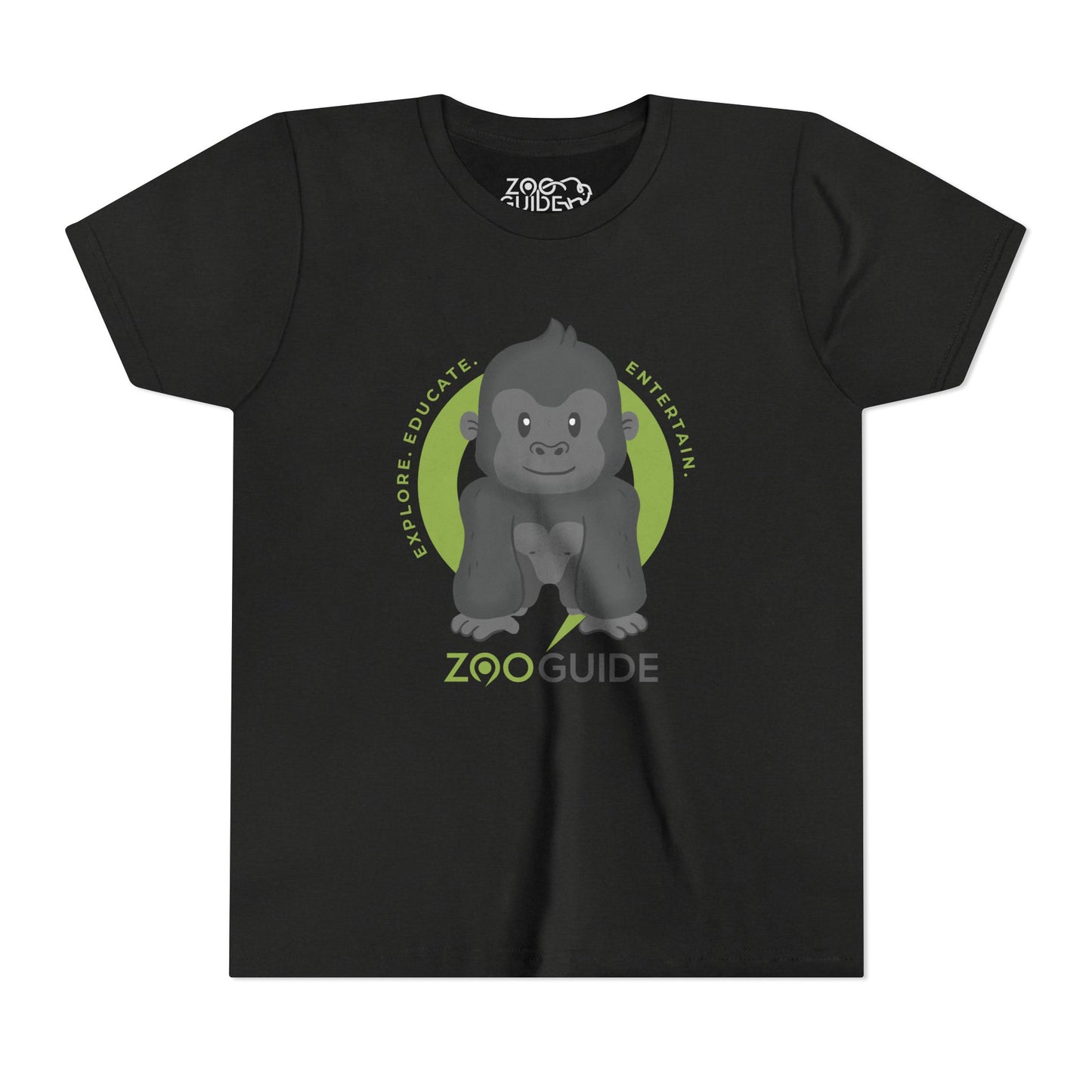 Gorilla in Zoo Guide™ Waypoint Icon Youth Tee Shirt by Zoo Guide™