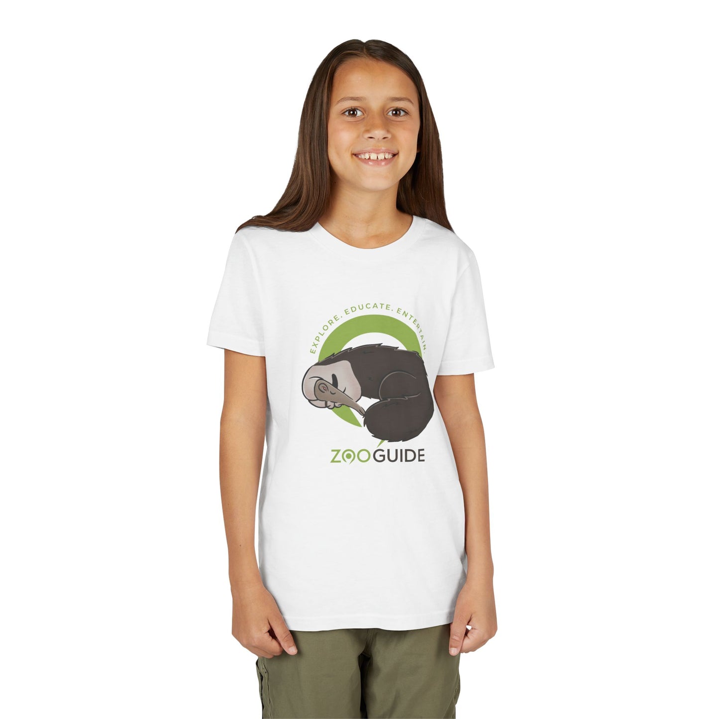 Giant Anteater Sleeping in Zoo Guide™ Waypoint Icon Youth Tee Shirt by Zoo Guide™