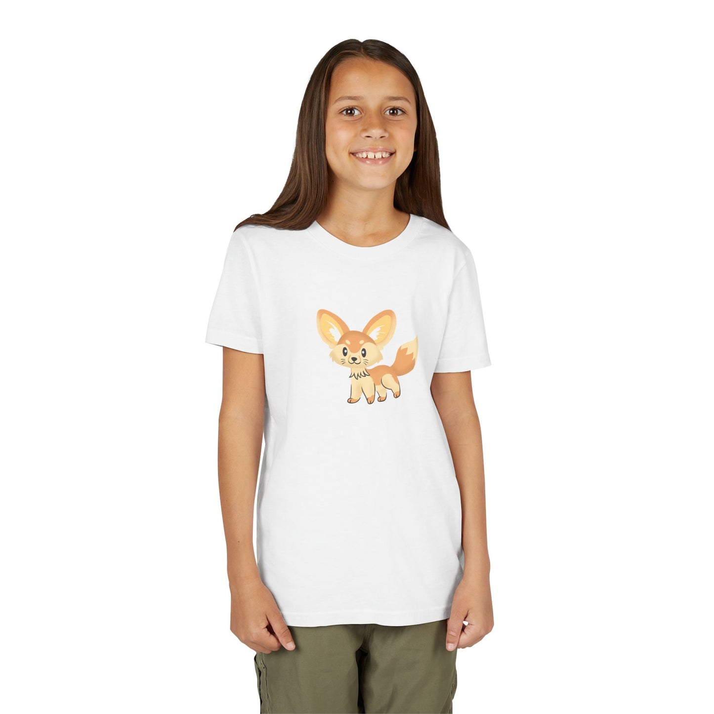 Fennec Fox Prancing Youth Tee Shirt by Zoo Guide™