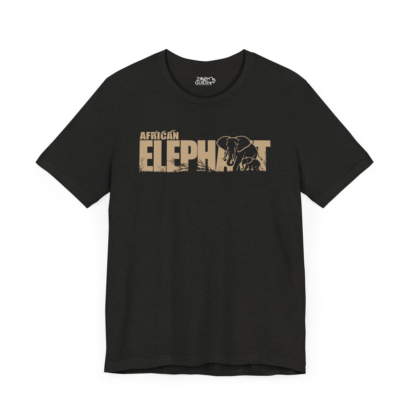 AFRICAN ELEPHANT Adult Unisex Tee Shirt by Zoo Guide™