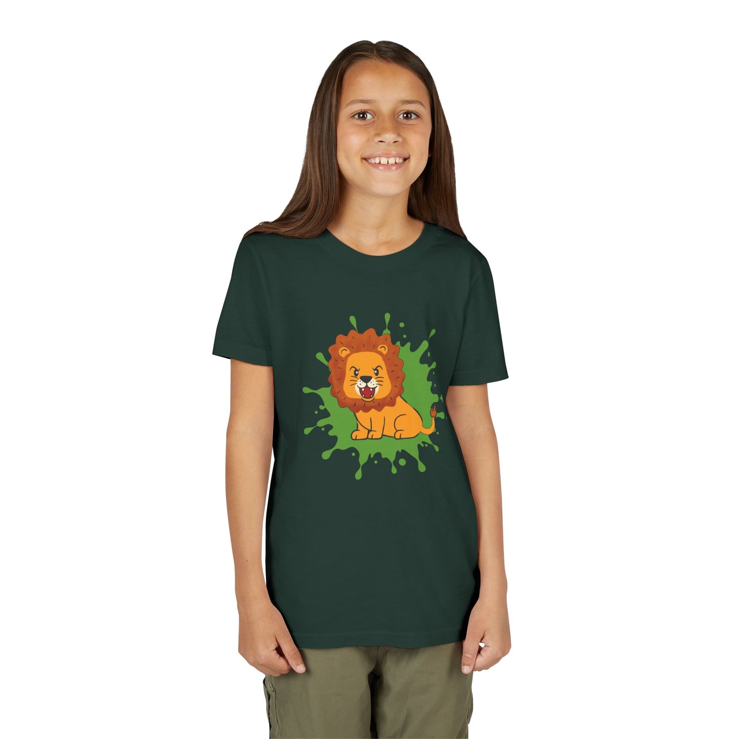Copy of Roaring Lion Color Splash Youth Tee Shirt by Zoo Guide™