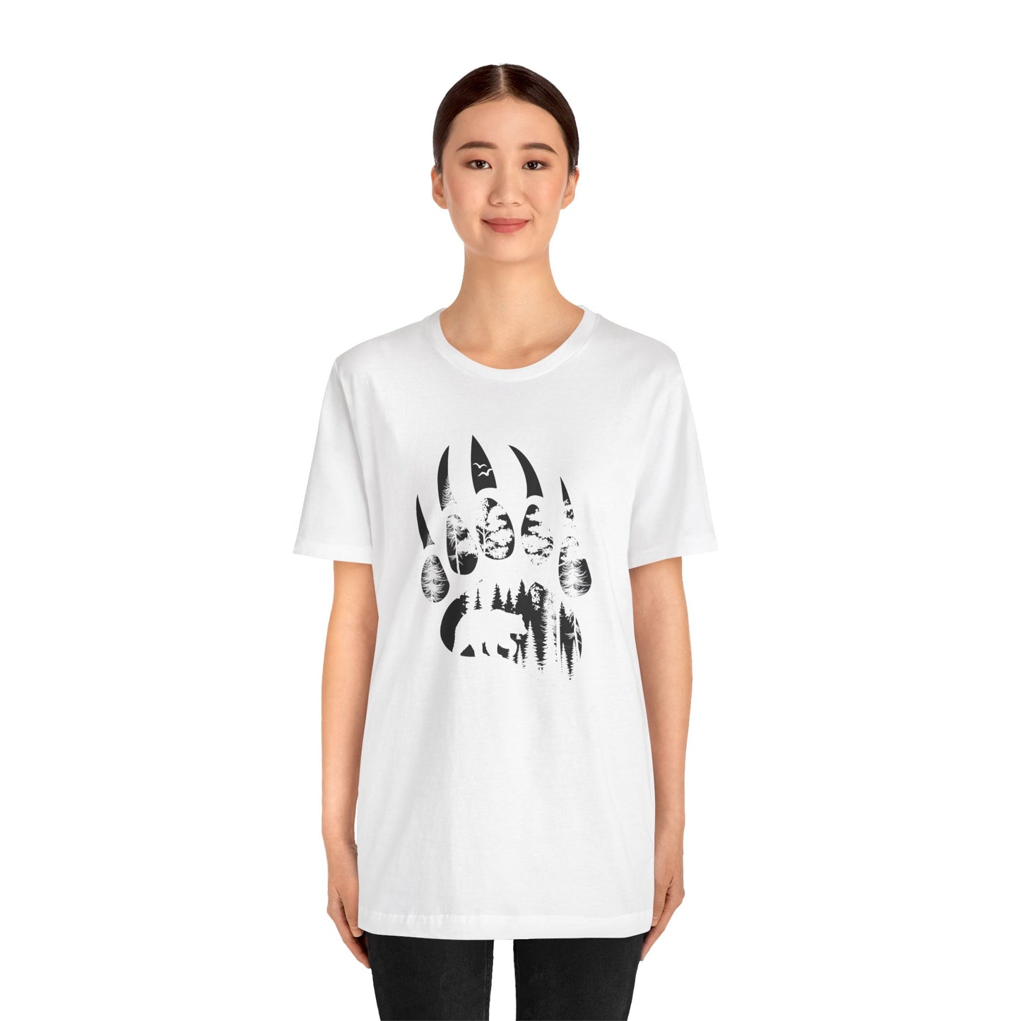 Bear Print Adult Unisex Tee Shirt by Zoo Guide™
