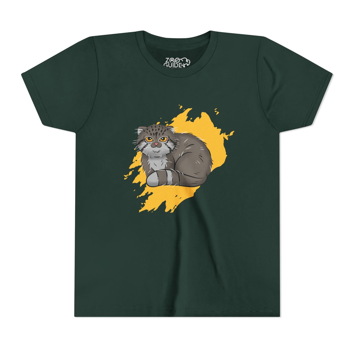 Pallas's Cat Color Splash Youth Tee Shirt by Zoo Guide™
