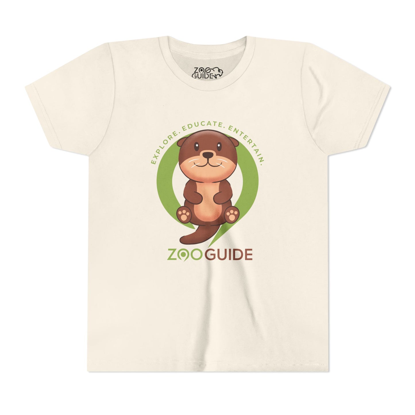 Asian Small Clawed Otter in Zoo Guide™ Waypoint Icon Youth Tee Shirt by Zoo Guide™