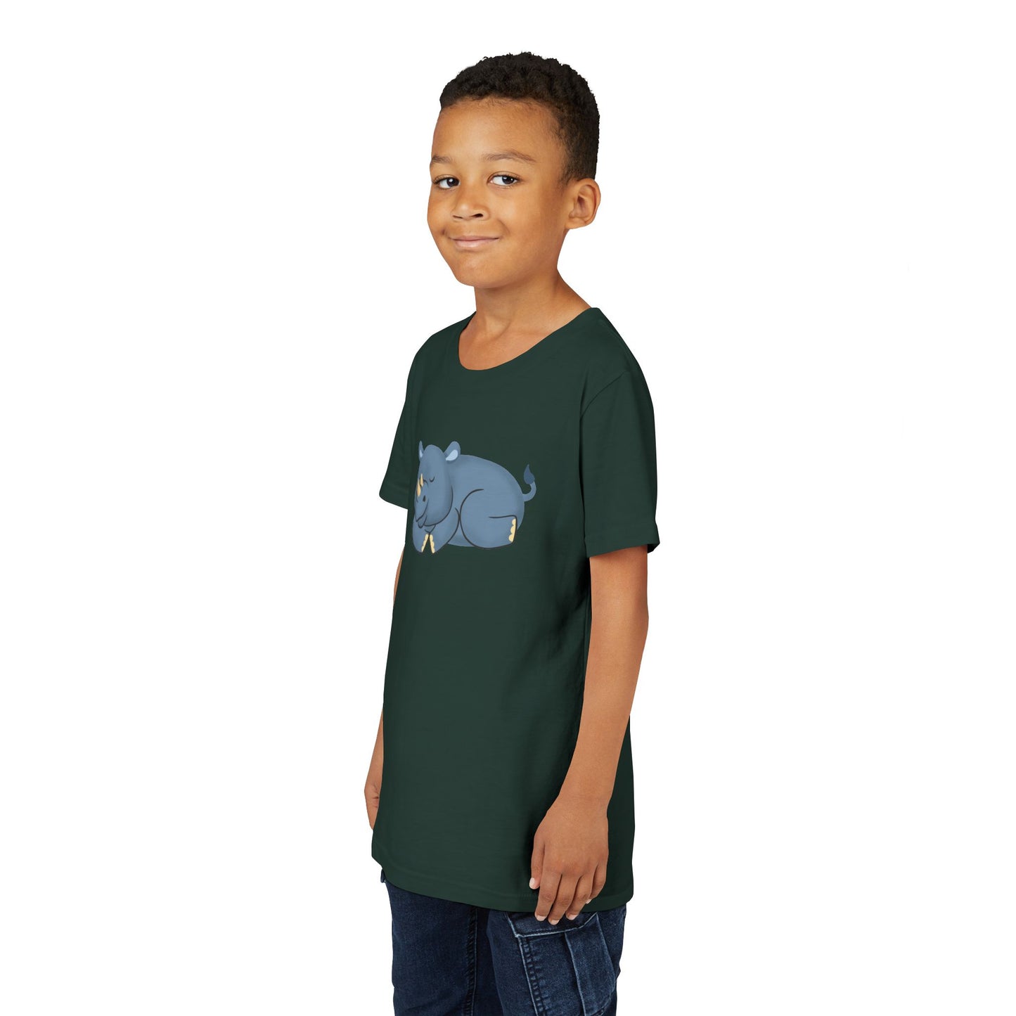 Rhino Nap Time Youth Tee Shirt by Zoo Guide™